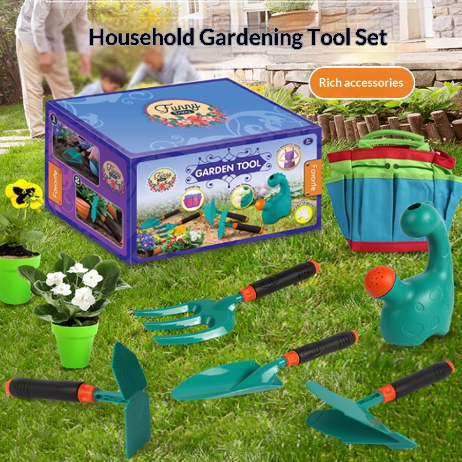 Gardening Tools Girly - 재미있는 어린이 정원 도구 세트, 물뿌리개,