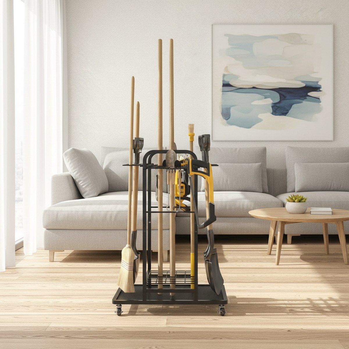 Gardening Tools Rack - 중량용 정원 도구 카트 3단 선반