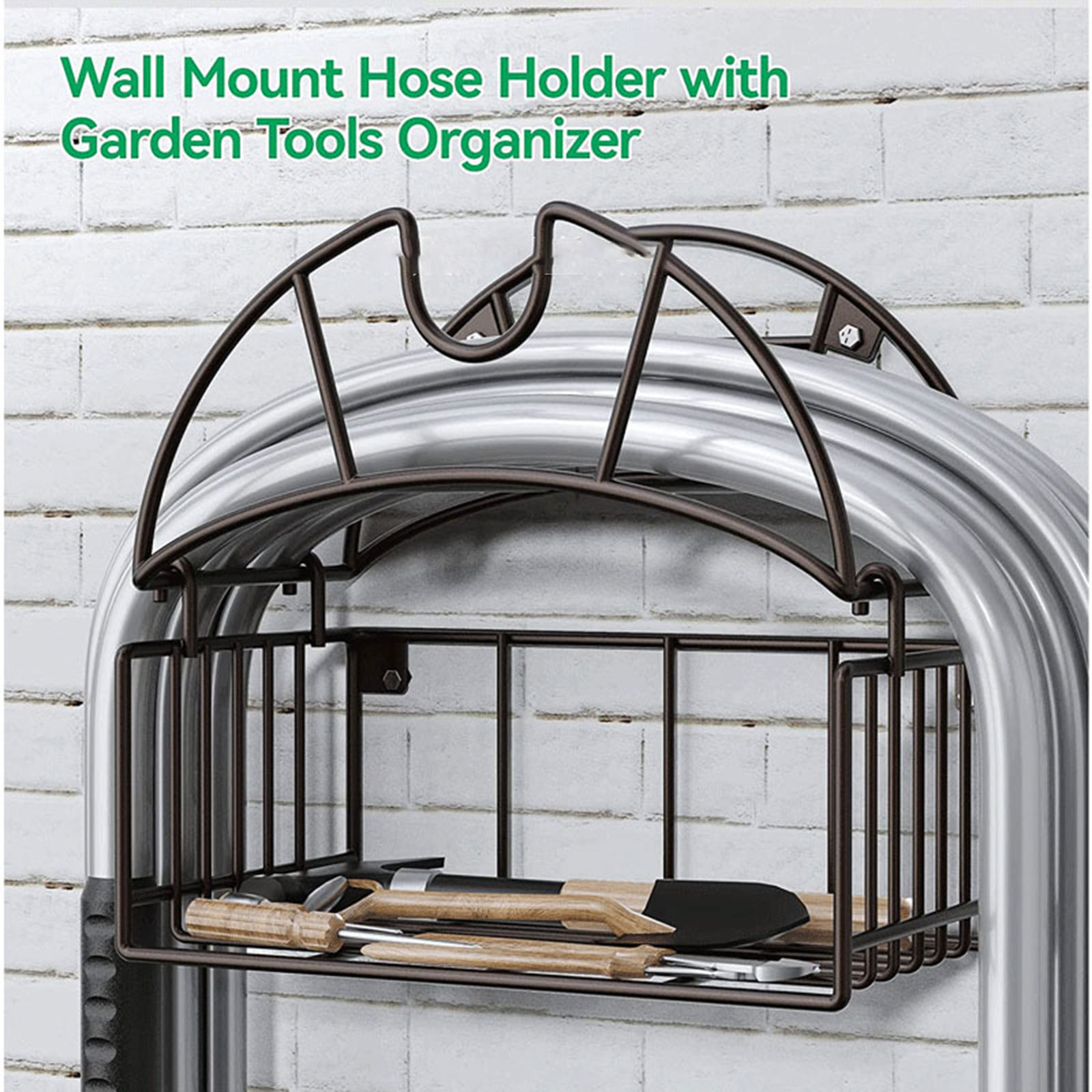 Gardening Tools Rack - 벽걸이 정원 호스 홀더, 공구 정리
