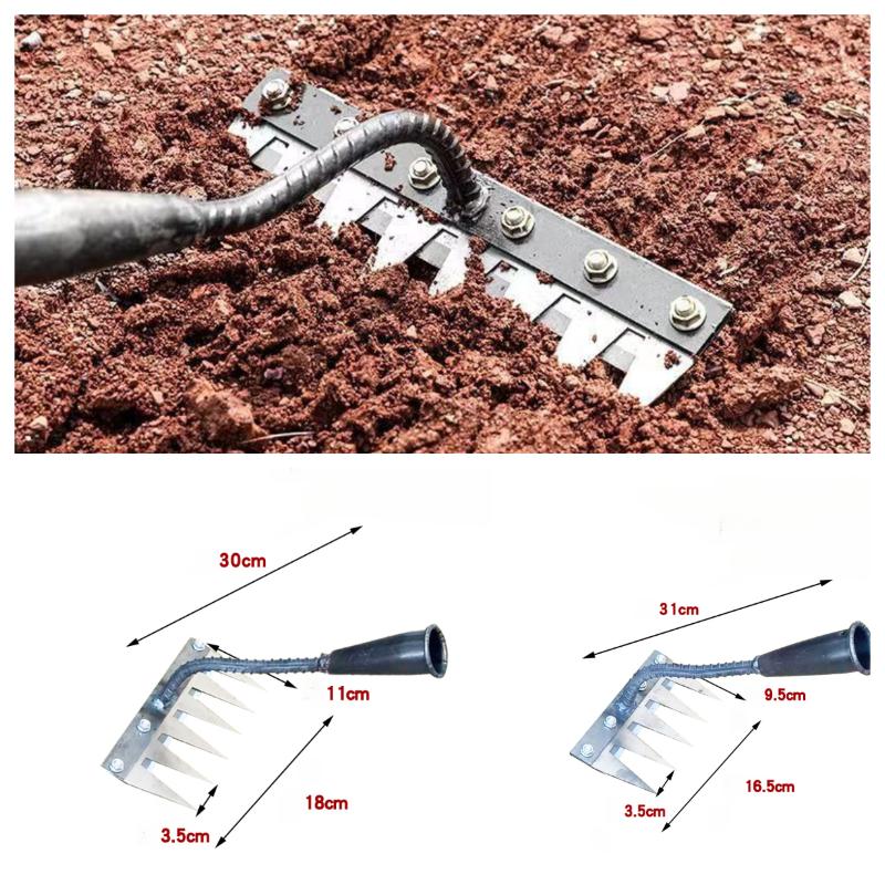 스틸 가든 제초용 갈퀴 다용도 농업용 짚괭이 5/6날  - Gardening Tools Uses 리뷰 및 가격