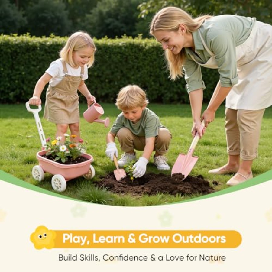 손수레가 포함된 정원 가꾸기 세트, 11피스 야외 마당 - Gardening Tools Japan 리뷰 및 가격
