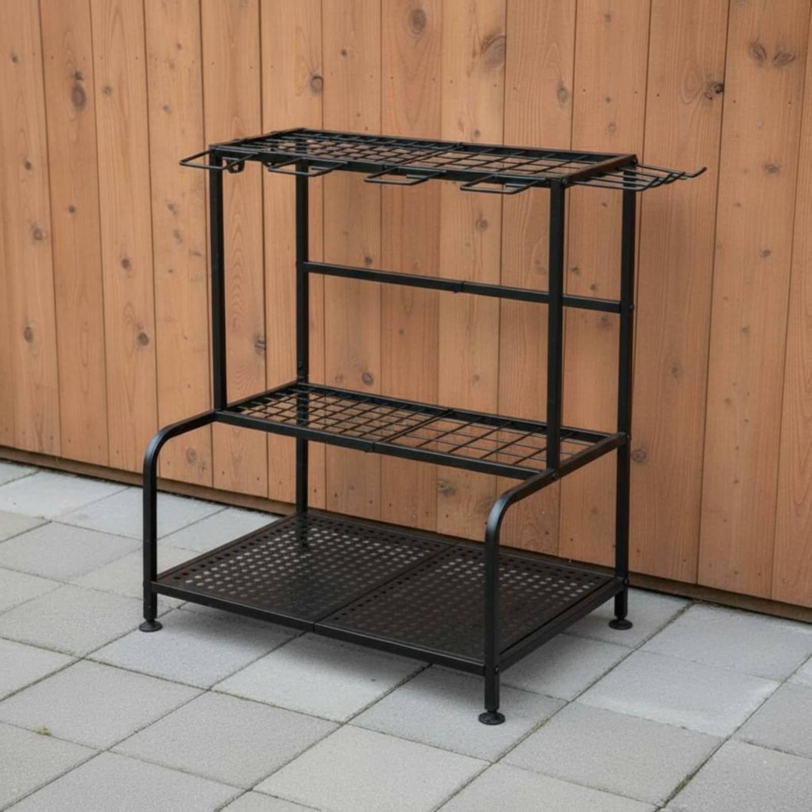 금속 정원 도구 랙, 높이 조절 가능 받침대, 넘어짐  - Gardening Tools Rack 리뷰 및 가격