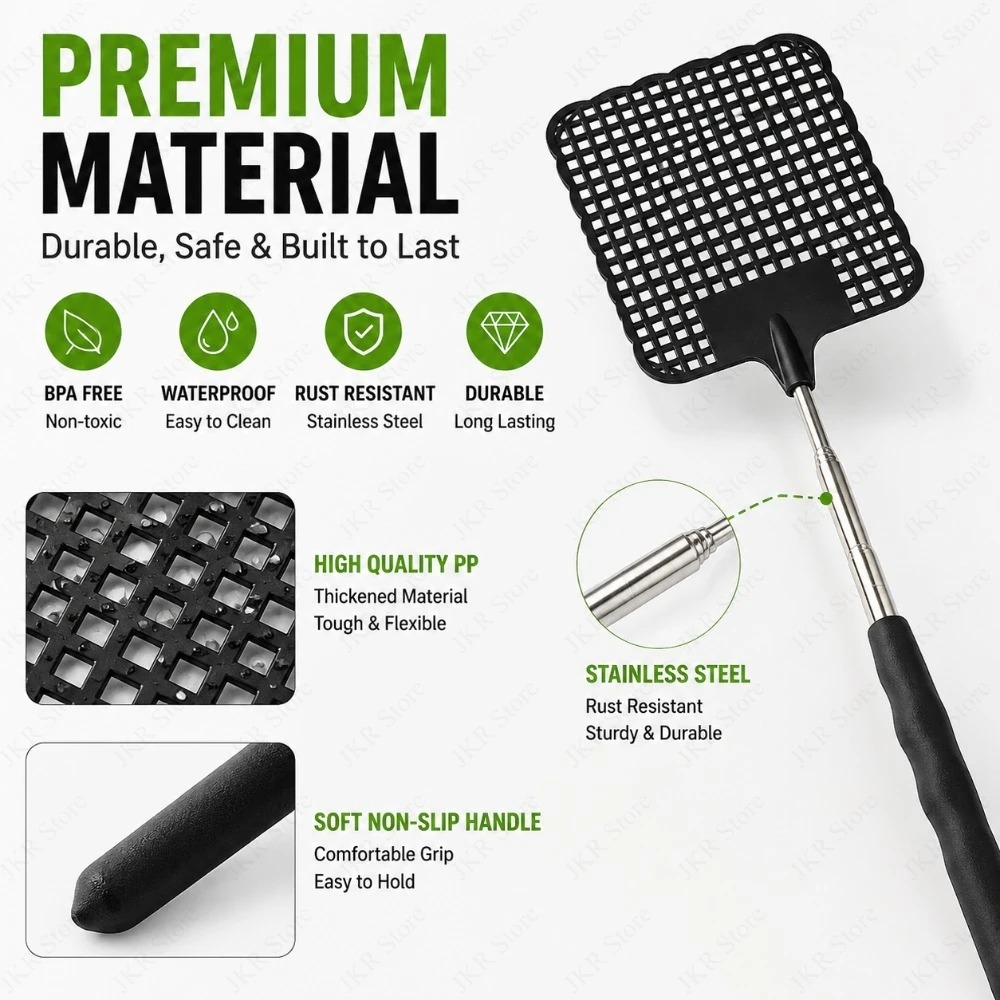 블랙 플라이 스와터 1/2/5팩 스테인리스 스틸 확장형 - Gardening Tools Uses 리뷰 및 가격