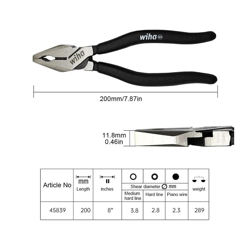 WIHA 45839 8인치 블랙 포레스트 멀티 플라이어 - Gardening Tools German 리뷰 및 가격