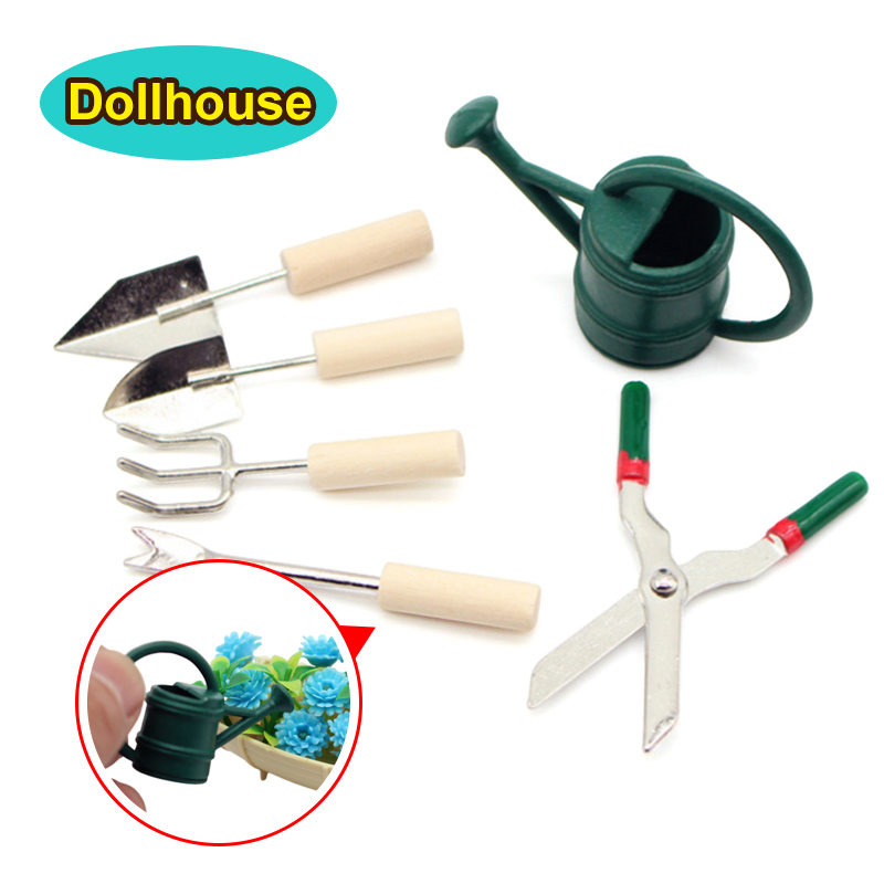 1/12 인형집 시뮬레이션 물뿌리개 삽 가위 세트 인형 - Gardening Tools Of 리뷰 및 가격
