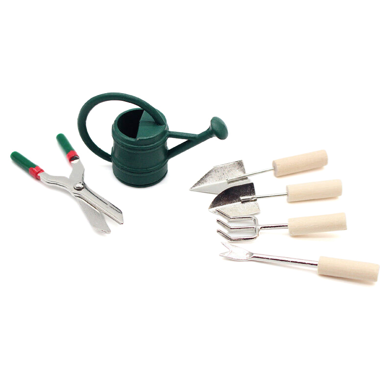 1/12 인형집 시뮬레이션 물뿌리개 삽 가위 세트 인형 - Gardening Tools Of 리뷰 및 가격