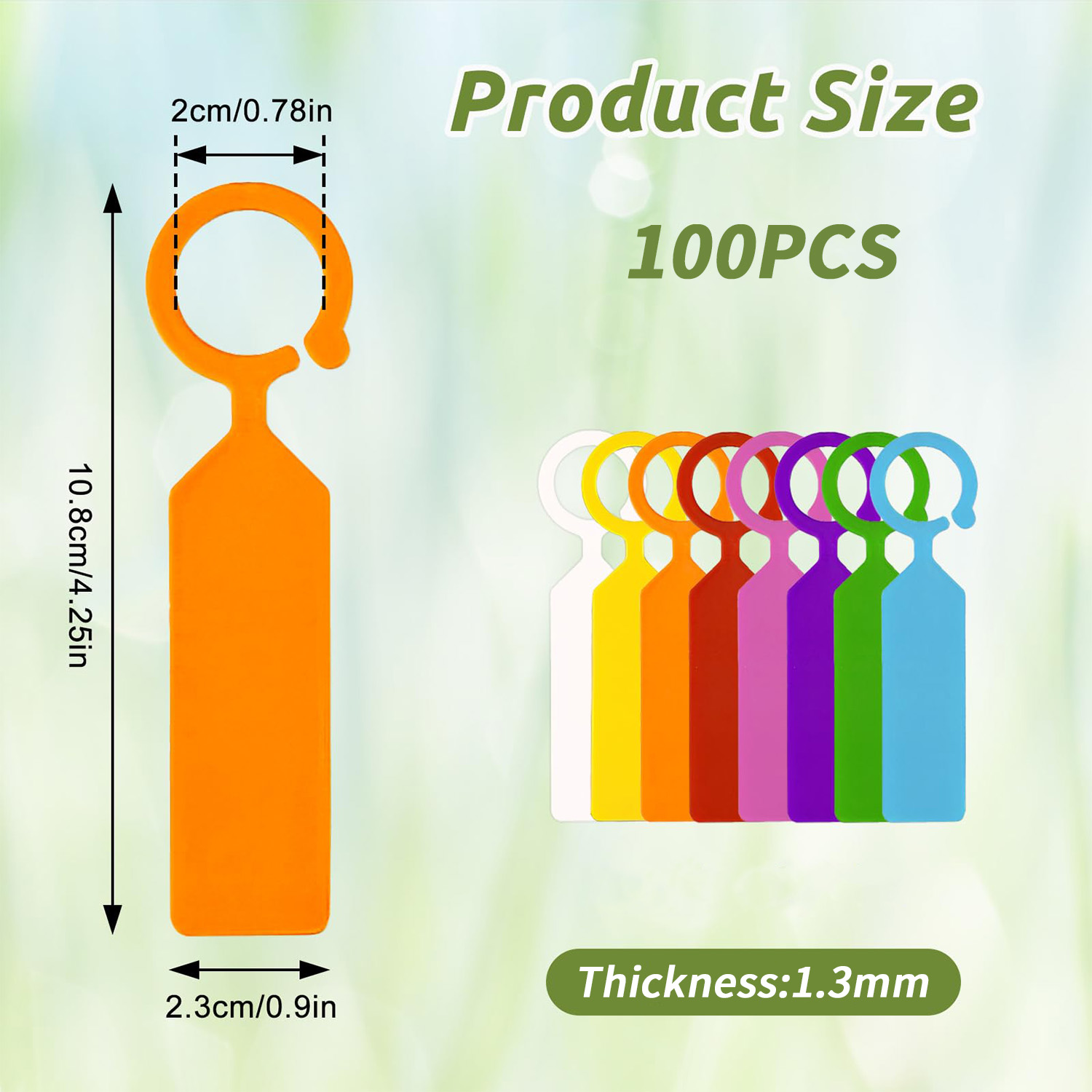 100개 10.7x2.3CM 플라스틱 정원 걸이식 식물 - Garden Label Marker 리뷰 및 가격