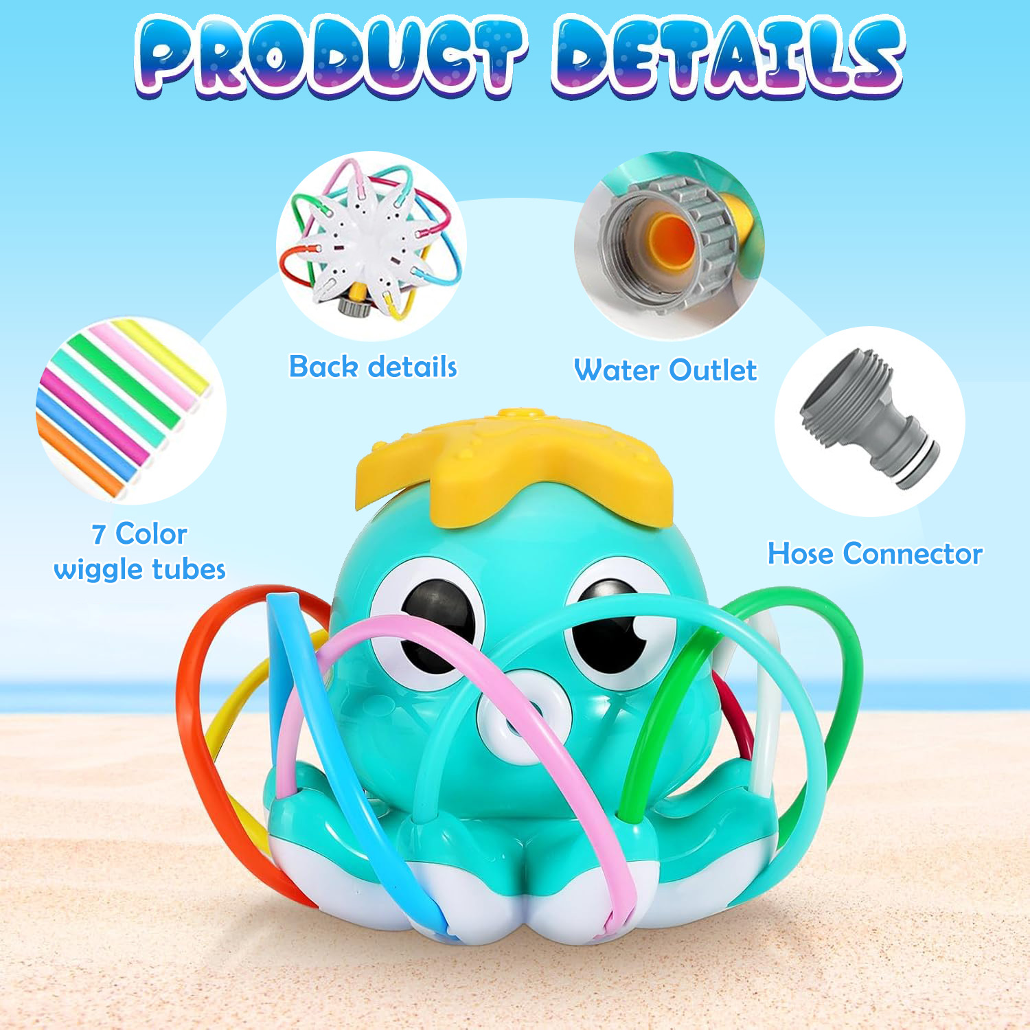 문어 스프링클러 물 분사 야외 장난감 뒷마당 정원 물놀 - Gardening Tools Kids 리뷰 및 가격