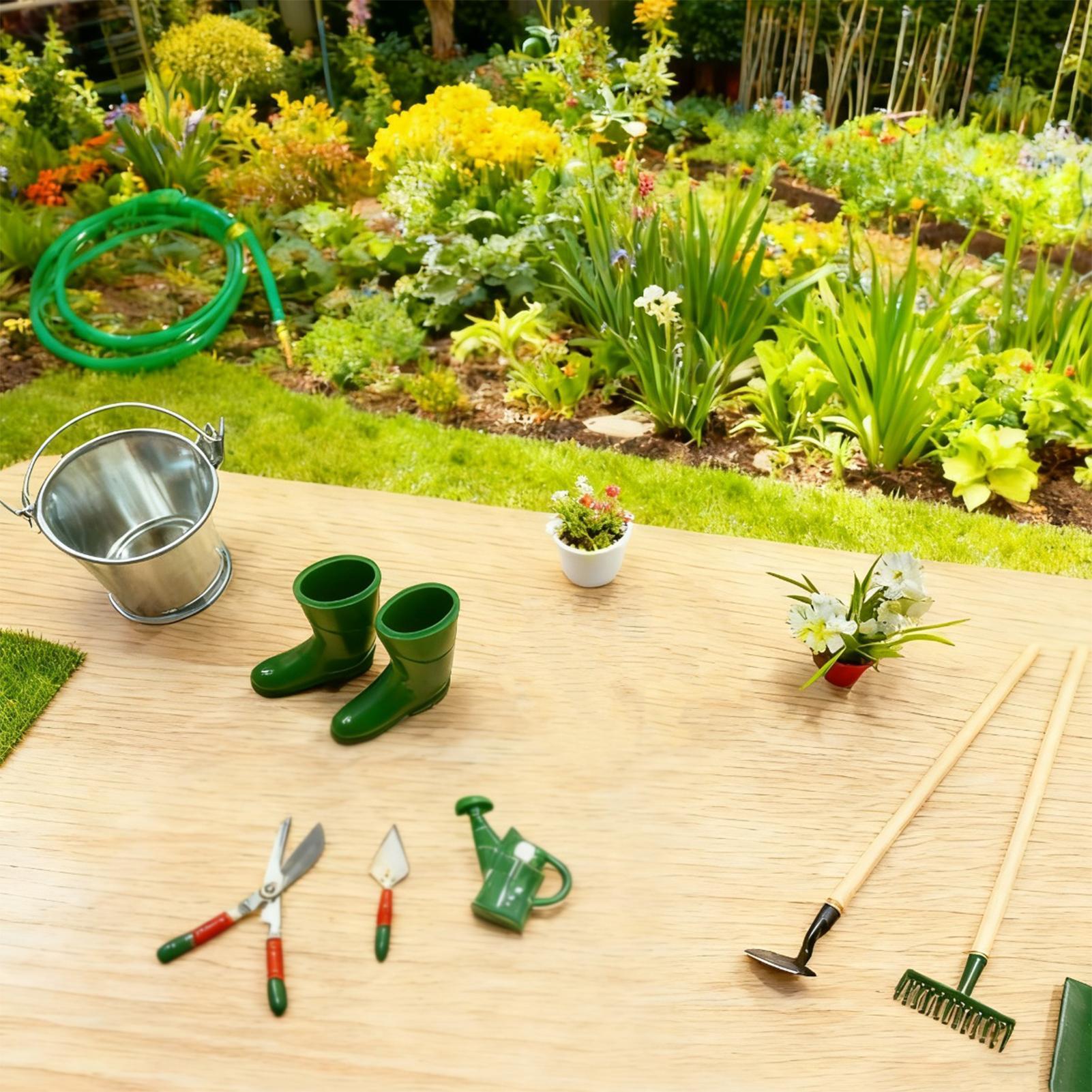미니어처 정원 장식 현실적인 장식품 12개 노움 정원  - Gardening Tools Girly 리뷰 및 가격