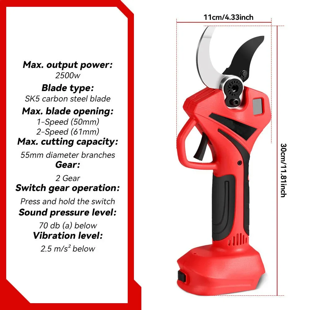 55mm 브러시리스 전기 가위 무선 가지 치기 전단 나 - Gardening Tools Scissors 리뷰 및 가격