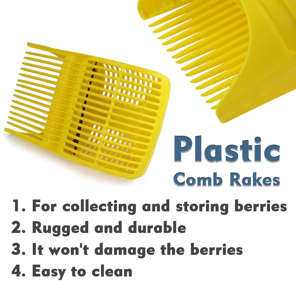 1pc 휴대용 휴대용 베리 블루 베리 피커 플라스틱 빗 - Gardening Tools Sale 리뷰 및 가격